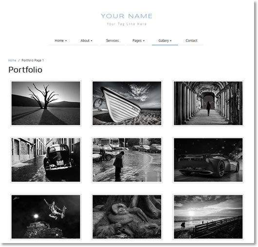 Bootstrap Portfolio Page